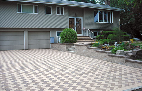 brick driveway long island